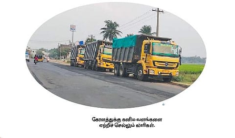 கேரளத்துக்கு கட்டுப்பாடின்றி செல்லும் கனிம வளங்கள்!