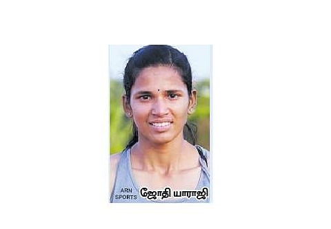 தடகளம்: சாதனைத் தங்கம் வென்றாா் ஜோதி யாராஜி