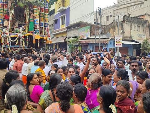 மலைக்கோட்டை தாயுமான சுவாமி கோயில் சித்திரைத் தேரோட்டம்