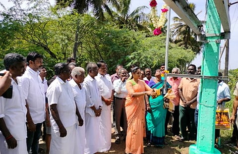 காரைக்காலில் 100 நாள் வேலை திட்டப் பணி தொடக்கம்