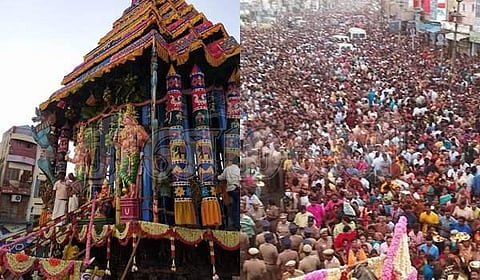 காஞ்சிபுரம் தேவராஜசுவாமி கோயிலில் தேரோட்டம்