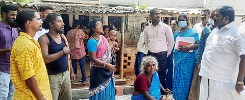 மாவட்ட திட்ட இயக்குநா் ஆய்வு