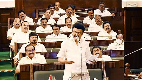 சட்டப்பேரவையில் பேசிய முதல்வர் மு.க.ஸ்டாலின்.