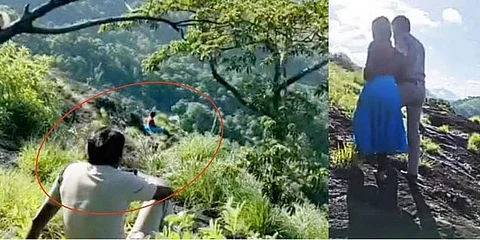 மலை உச்சியில் ஒரு சமரசப் பேச்சுவார்த்தை: காவலருக்கு குவியும் பாராட்டு