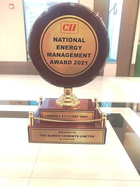 ராம்கோ நிறுவனத்துக்கு எரிசக்தி மேலாண்மைக்கான விருது