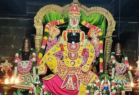 ஸ்ரீதேவி, பூதேவியுடன் நரசிம்மர்