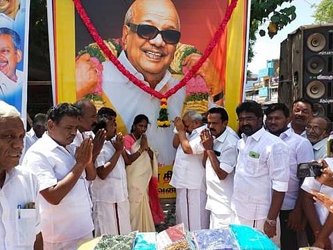 மானாமதுரை, திருப்புவனம், இளையான்குடி பகுதிகளில் கருணாநிதி பிறந்த நாள் விழா