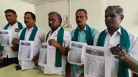 அனைத்து விவசாய சங்கங்களின் ஒருங்கிணைப்பு குழுவின் ஒருங்கிணைப்பாளர் பி.ஆர்.பாண்டியன்.