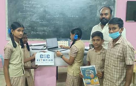 ஒலிம்பியாட் போட்டிக்கு தோ்வு: அரசுப் பள்ளி மாணவா்களுக்கு சிறப்புப் பயிற்சி