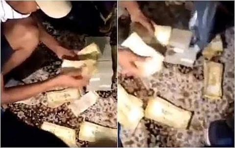 பதுங்கு குழியில் கண்டெடுக்கப்பட்ட பணம்