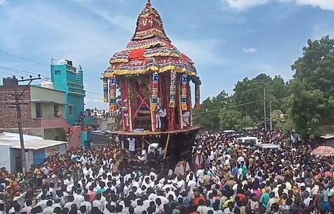 சாத்தூர் வெங்கடாசலபதி கோயிலில் தேரோட்டம்