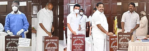 குடியரசுத் தலைவா் தோ்தல்: தமிழகத்தில் 234 எம்எல்ஏ-க்கள், 3 எம்.பி.க்கள் வாக்களிப்பு