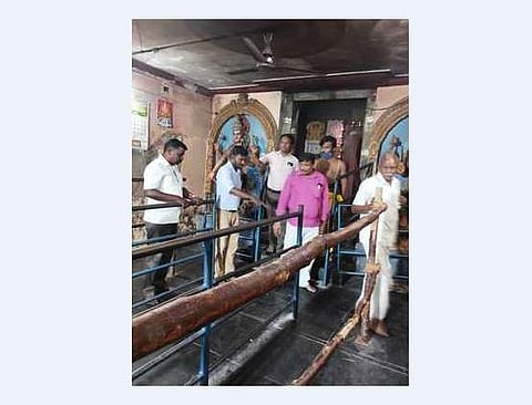 கள்ளிமேடு பத்தர காளியம்மன் கோயில் திருவிழா: ஏற்பாடுகள் ஆய்வு