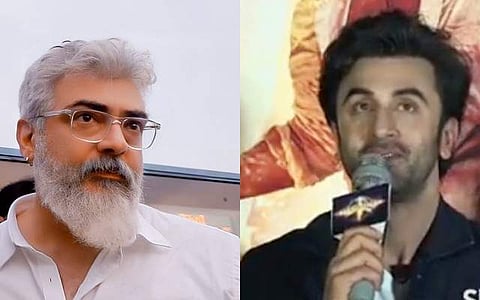 பிற நடிகர்களுடன் நடிகர் அஜித்தை ஒப்பிட்டு பேசிய ரன்பீர் - வைரலாகும் விடியோ