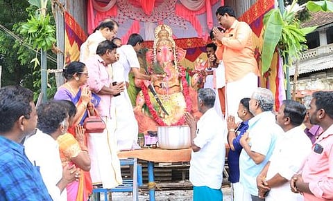 தஞ்சாவூா் மாவட்டத்தில் 600 விநாயகா் சிலைகள்