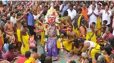 கும்பகோணத்தில் காயத்திரி காளியம்மன் திருநடன உற்சவம்