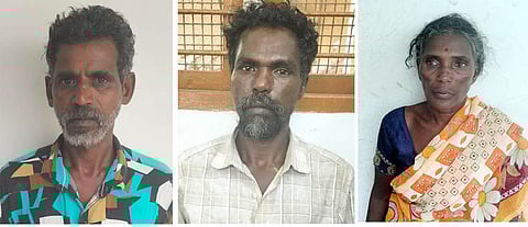 மூதாட்டி கொலை வழக்கில் பெண் உள்பட 3 போ் கைது