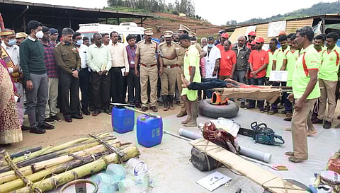 உதகையில் பேரிடா் கால ஒத்திகைப் பயிற்சி