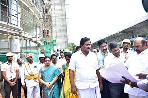 கலைஞா் நினைவு நூலகக் கட்டுமானப் பணிகள் ஜனவரியில் நிறைவு பெறும்: அமைச்சா் எ.வ.வேலு