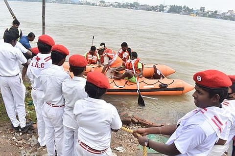 ஈரோடு மாவட்டத்தில் 5 இடங்களில் வெள்ள அபாய ஒத்திகைப் பயிற்சி