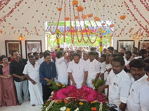 மேலராமநதியில் முன்னாள் எம்எல்ஏ நினைவு தினம்