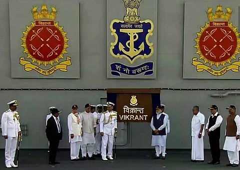 ஐஎன்எஸ் விக்ராந்த் போா்க்கப்பல் நாட்டிற்கு அர்ப்பணிப்பு