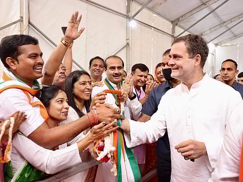 குஜராத் காங்கிரஸ் கூட்டத்தில் ராகுல் காந்தி