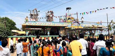 கீழ்க்குடி சிவசூா்ய பெருமாள் பெரியவா் கோயில் கும்பாபிஷேகம்