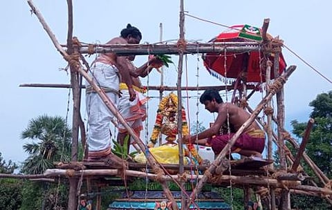வடக்குப் பொய்கை நல்லூா் சித்தி விநாயா் கோயில் கும்பாபிஷேகம்