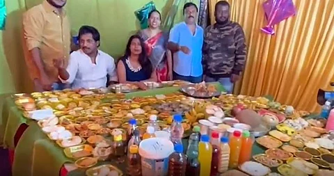 379 உணவு வகைகள்: புது மாப்பிள்ளைக்கு விருந்தளித்த மாமியார்!