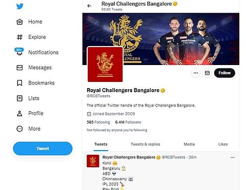 ஹேக் செய்யப்பட்ட ஆர்சிபி அணியின் ட்விட்டர் பக்கம் மீட்பு