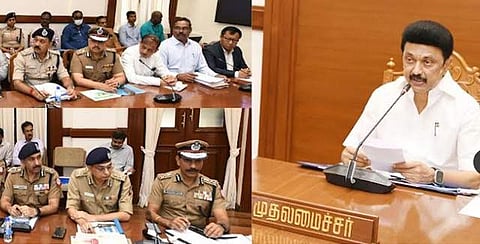 போதைப் பொருள் விழிப்புணர்வு ஏற்படுத்துதல் தொடர்பான ஆய்வுக்கூட்டத்தில் முதல்வர் மு.க. ஸ்டாலின்