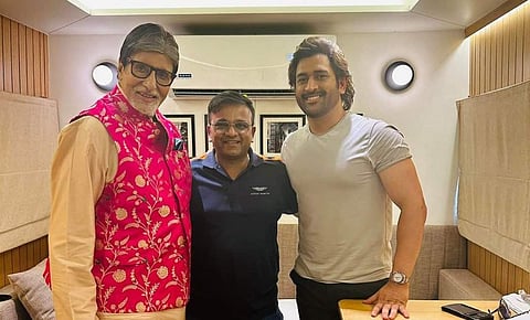 அமிதாப் பச்சன் - தோனி சந்திப்பு