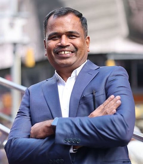 திருப்பூா் ஏற்றுமதியாளா்கள் சங்கத் தலைவா் கே.எம்.சுப்பிரமணியன்.