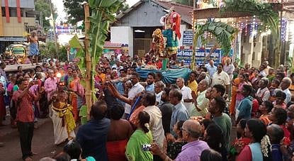 சாந்தநாத சுவாமி கோயிலில் அம்பு போடும் நிகழ்ச்சி