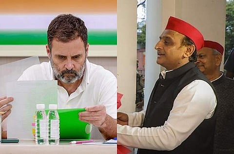 நாளைய பிரதமா் ராகுலா? அகிலேஷ் யாதவா? உ.பி. காங்கிரஸ், சமாஜவாதி இடையே ‘பேனா்’ போட்டி