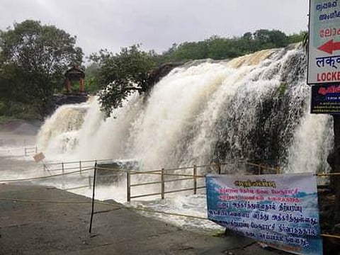 திற்பரப்பு அருவியில் குளிக்கத் தடை