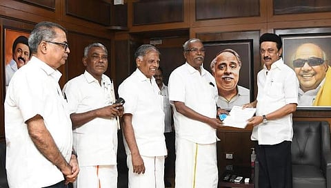 முதல்வர் ஸ்டாலினுடன் மார்க்சிஸ்ட் கம்யூ. தலைவர்கள் சந்திப்பு