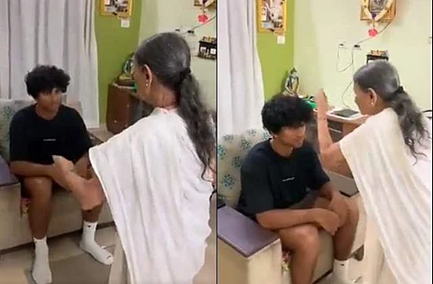 ரச்சின் ரவீந்திராவுக்கு திருஷ்டி கழிக்கும் பாட்டி