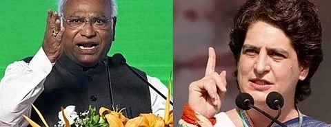 தெலங்கானாவில் தீவிர பிரசாரத்தைத் தொடங்கியுள்ள கார்கே, பிரியங்கா!