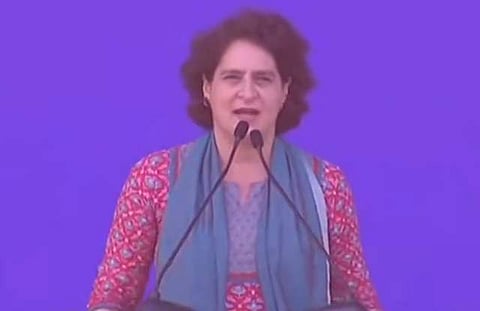 தெலங்கானா மக்களின் கனவுகள் தகர்க்கப்பட்டுவிட்டன: பிரியங்கா குற்றச்சாட்டு