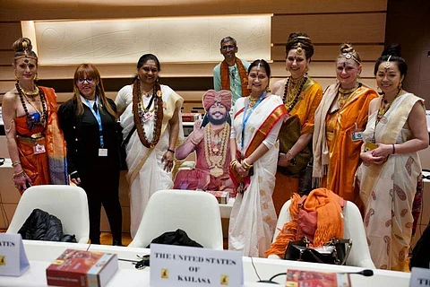 ஐக்கிய நாடுகள் அவையில் கைலாசாவின் பிரதிநிதிகள்
