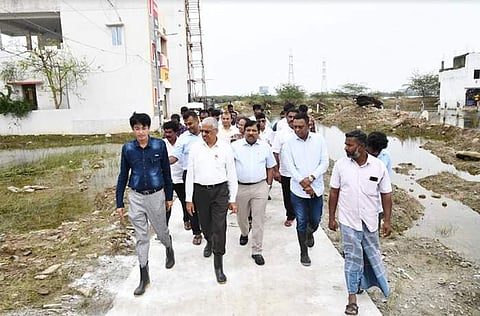 மிக்ஜம் கனமழையினைத் தொடர்ந்து களப்பணி: சிவ்தாஸ் மீனா ஆய்வு