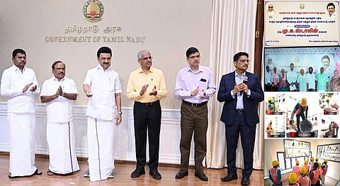 தையூரில் தொழிலாளர்களுக்கு உதவித்தொகையுடன் திறன் பயிற்சி: முதல்வர் தொடங்கி வைத்தார்