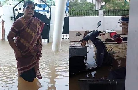 வீடுகளில் புகுந்த வெள்ளநீர்
