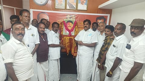 தென்காசியில் விஜயகாந்த் படத்திற்கு அஞ்சலி