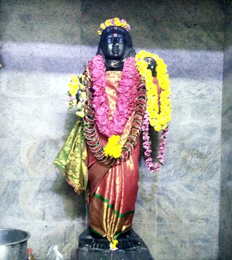 சிறப்பு அலங்காரத்தில் அருள்பாலித்த திருமலை அம்மன்.