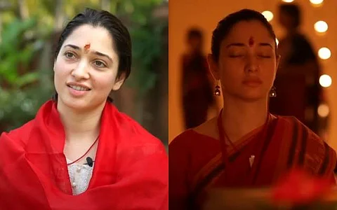 நடிகை தமன்னா சாமியார் தோற்றத்தில் இருப்பதற்கு காரணம் என்ன தெரியுமா?