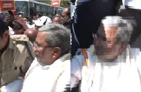 பாஜகவுக்கு எதிராக போராட்டம்: சித்தராமையா கைது!