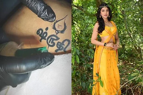 ஸ்ருதி ஹாசனின் புதிய டாட்டூ: காரணம் என்ன தெரியுமா